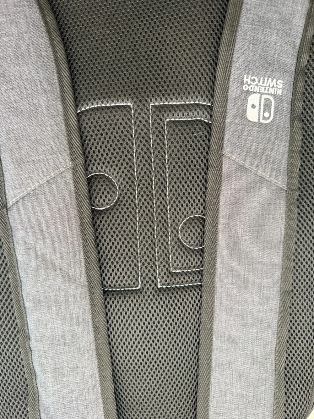 Nintendo Switch Gray Travel Backpack with Red Logo Accent